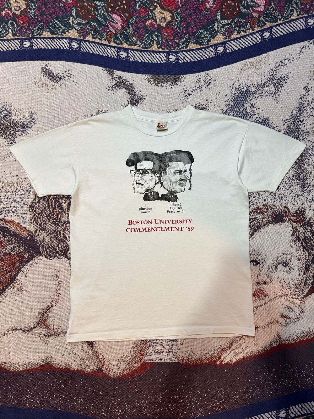 Vintage 1989 Boston University Commencement Tee